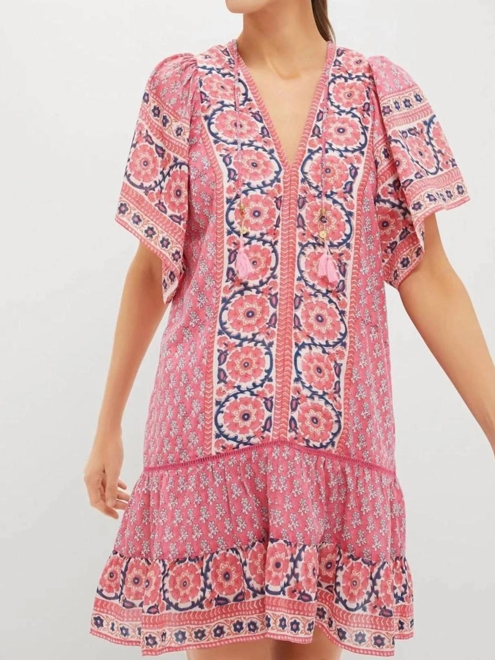 Bell by Alicia Bell Cat Mini Dress Pink Size Medium